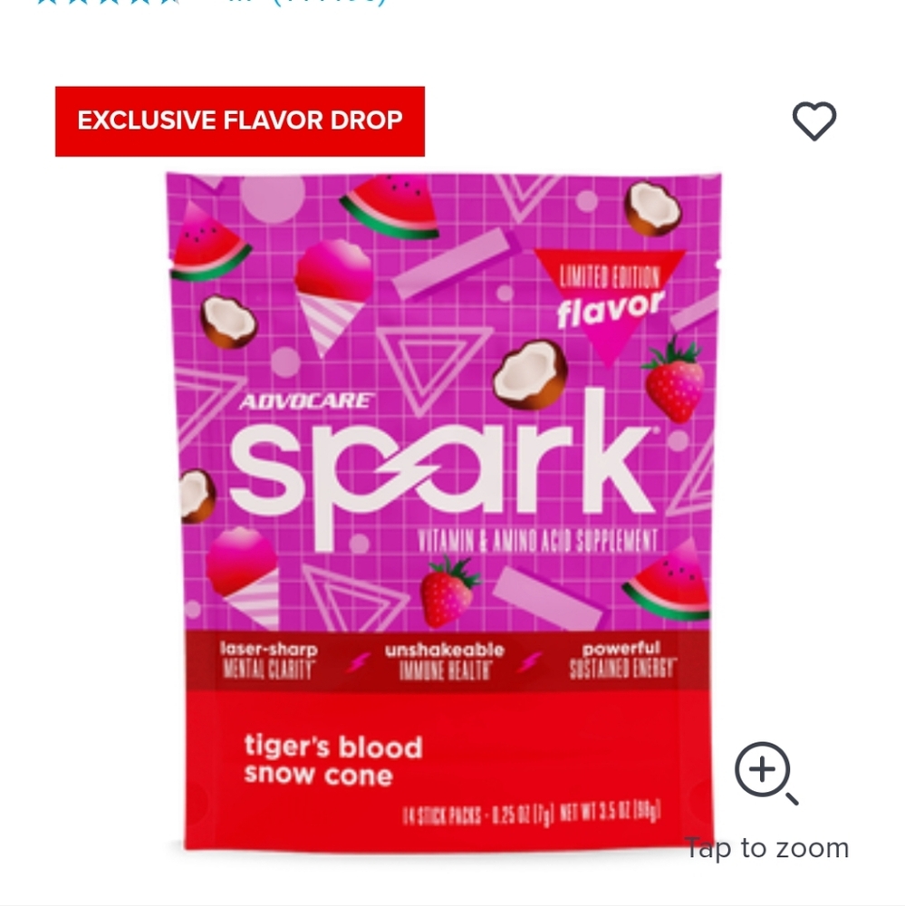 Spark Tiger's Blood Snow Cone Flavor